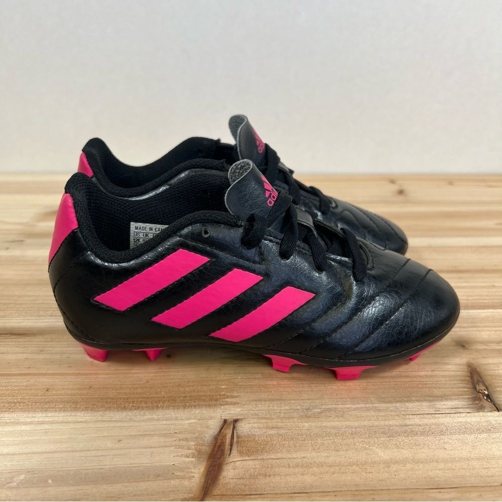Adidas Goletto VII FG Youth Soccer Cleats | Size 12 K | Black and Pink